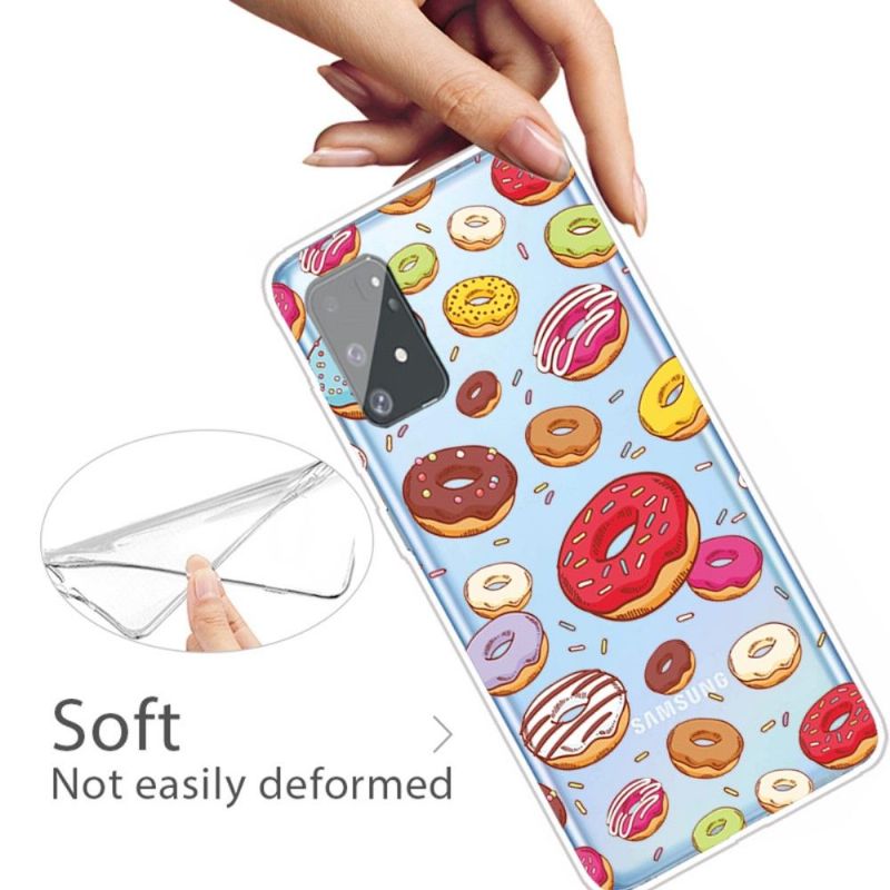 Cover Samsung Galaxy S10 Lite Gennemsigtige Donuts