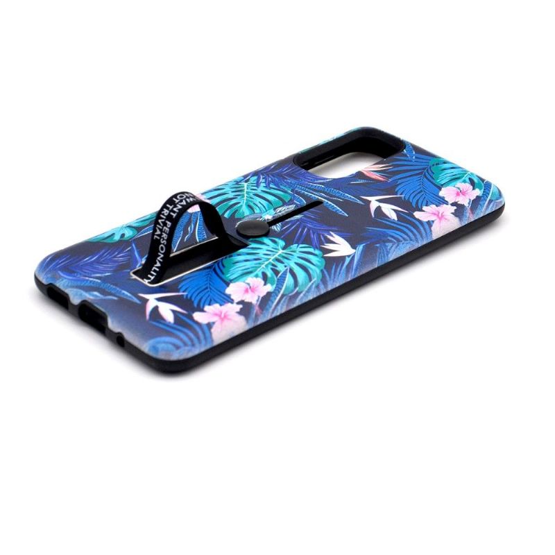 Cover Samsung Galaxy S10 Lite Hemming Tropical Leaves Support Feature