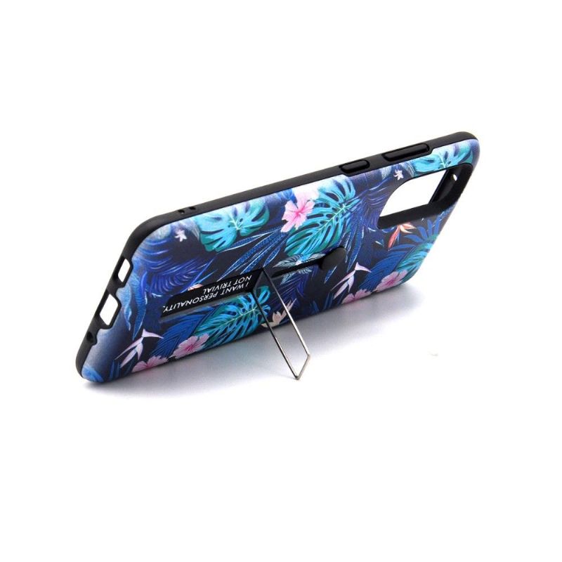 Cover Samsung Galaxy S10 Lite Hemming Tropical Leaves Support Feature