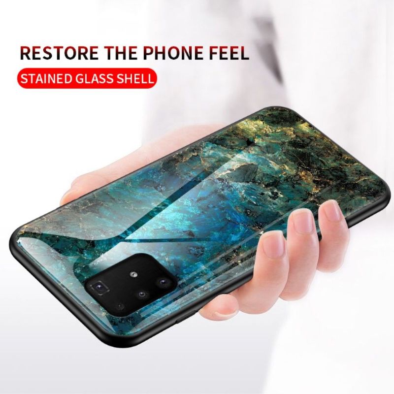 Cover Samsung Galaxy S10 Lite Ocean Marble Glas Back