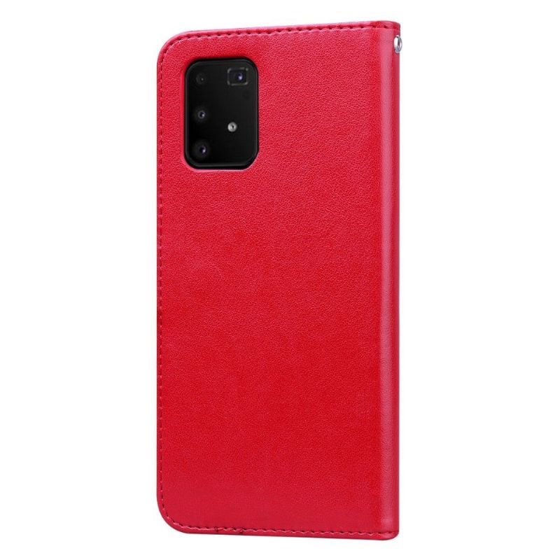 Flip Cover Samsung Galaxy S10 Lite Imiteret Læder Rose Mønster