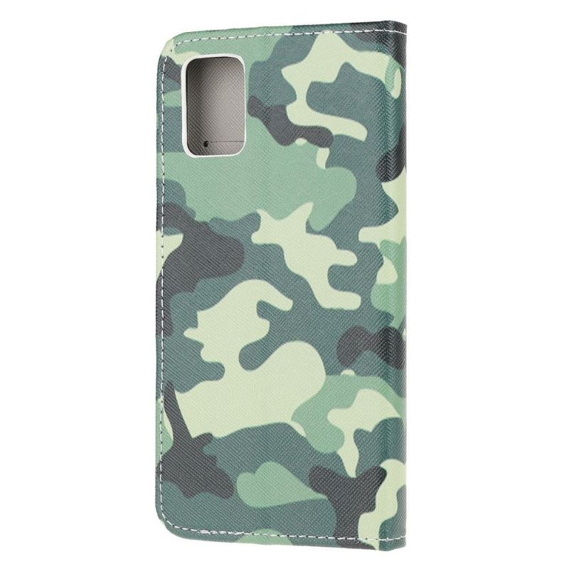 Flip Cover Samsung Galaxy S10 Lite Militær Camouflage