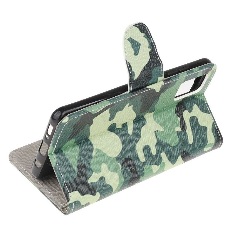 Flip Cover Samsung Galaxy S10 Lite Militær Camouflage