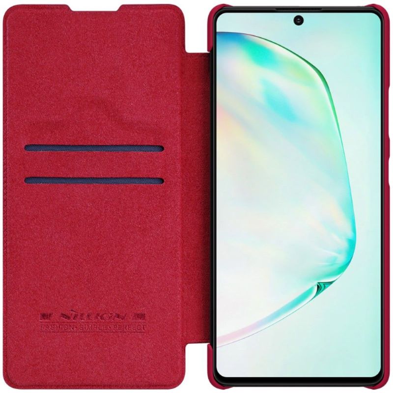 Læder Cover Samsung Galaxy S10 Lite Original Qin-serien Imiteret Læder