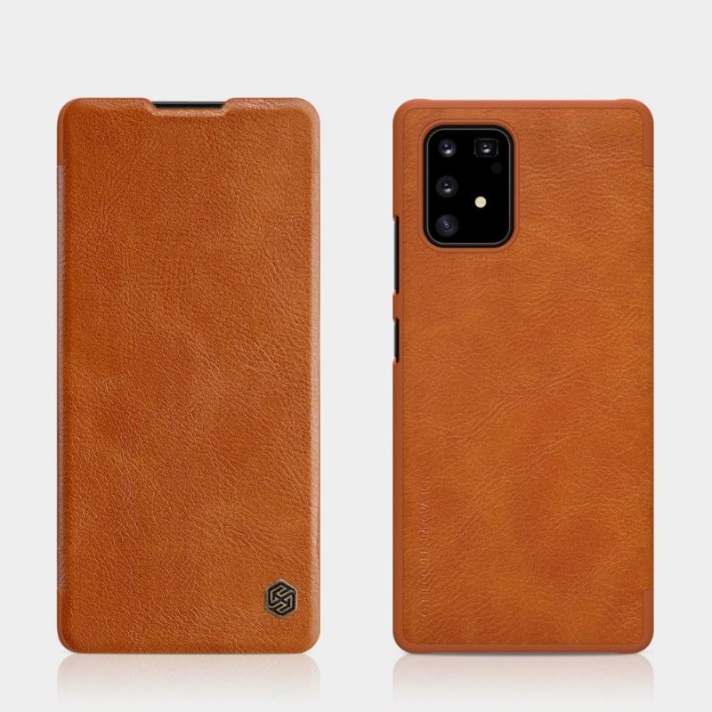 Læder Cover Samsung Galaxy S10 Lite Original Qin-serien Imiteret Læder