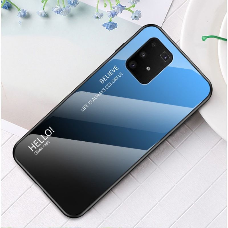 Mobilcover Samsung Galaxy S10 Lite Original Farvegradient Glasbagside