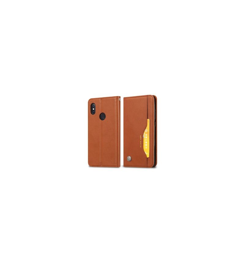 Læder Cover Xiaomi Redmi Note 6 Pro Punge Læder Stand Taske