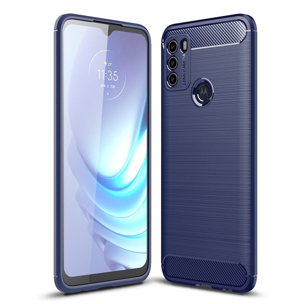 Cover Motorola Moto G50 Hemming Fleksibel Børstet Effekt