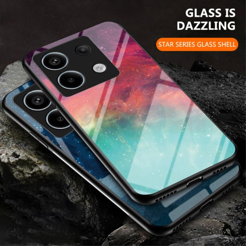 Cover Poco X6 5g Telefon Etui Stjernehimmel Mønster Hærdet Glas