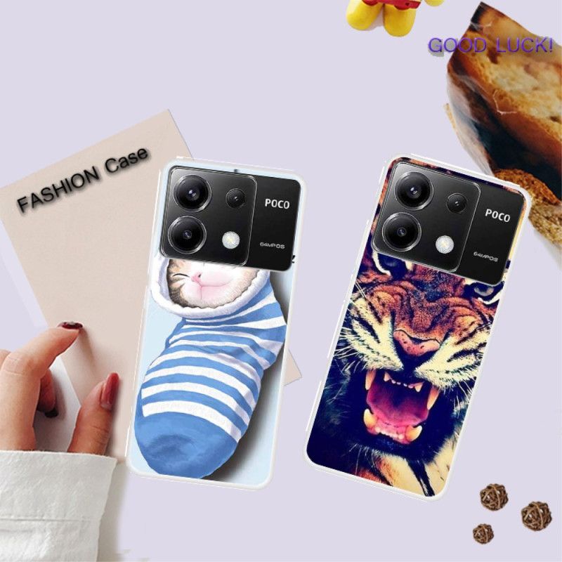 Cover Poco X6 5g Tigermønster