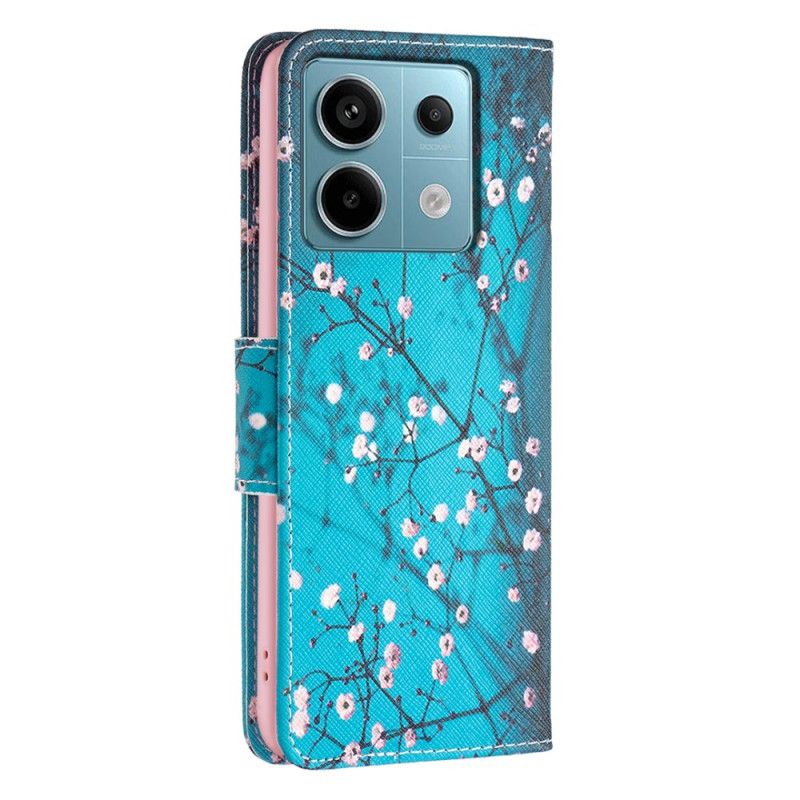 Flip Cover Poco X6 5g Blommeblomster