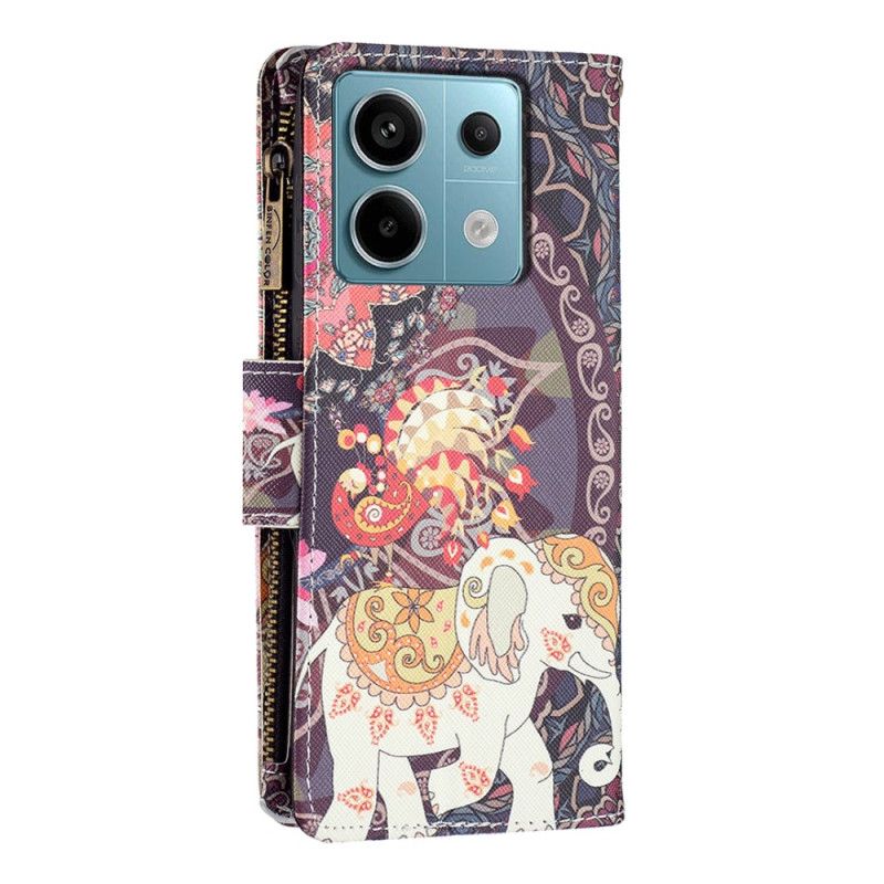 Flip Cover Poco X6 5g Indisk Elefantpung