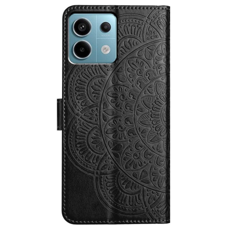 Flip Cover Poco X6 5g Mandala Trykt Rem