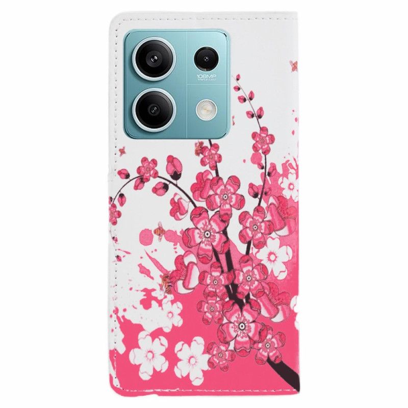 Flip Cover Til Poco X6 5g Blommeblomster