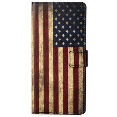 Flip Cover Til Poco X6 5g Vintage Amerikansk Flag