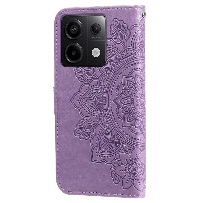 Læder Cover Poco X6 5g Telefon Etui Mandala Med Snor