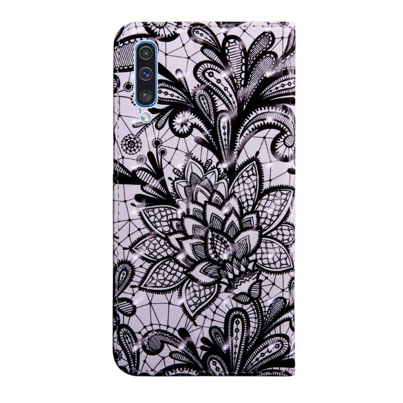 Case Samsung Galaxy A70 Med Snor Blondeblomst