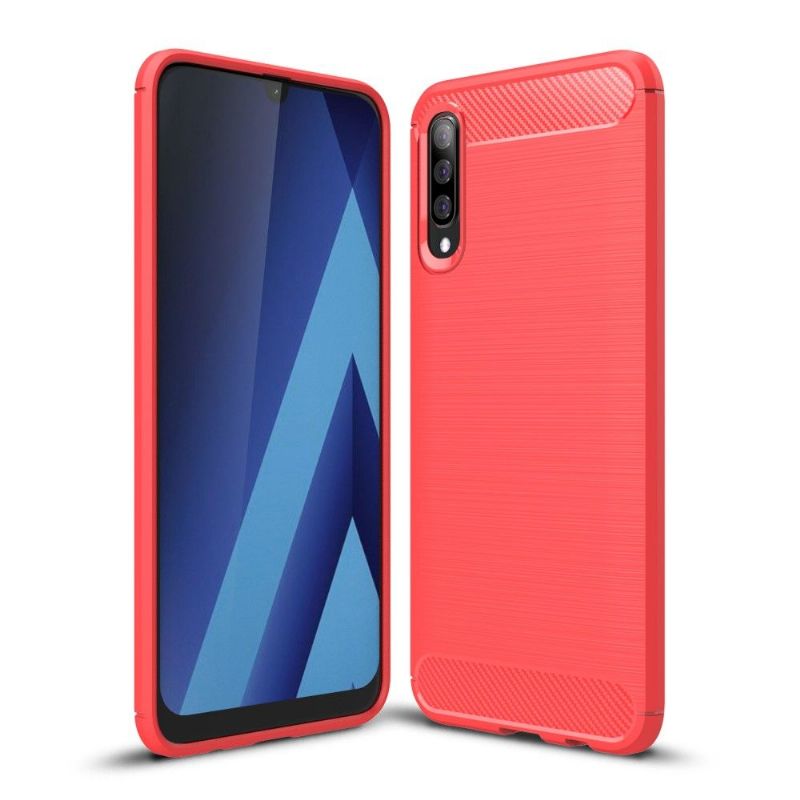 Cover Samsung Galaxy A70 Carbon Børstet Gel