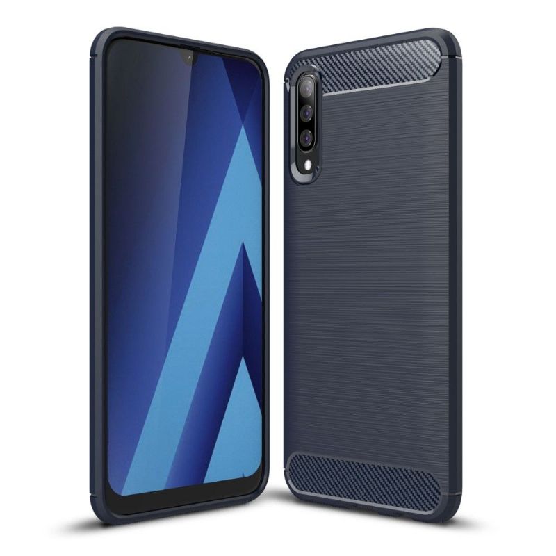 Cover Samsung Galaxy A70 Carbon Børstet Gel