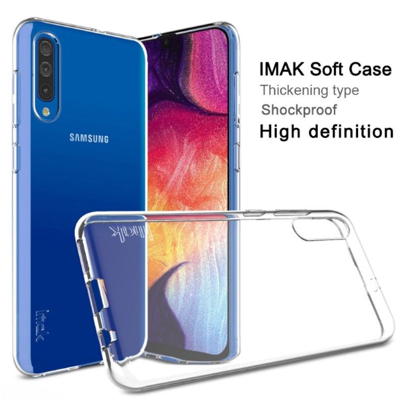 Cover Samsung Galaxy A70 Hemming Transparent Ultra Blød