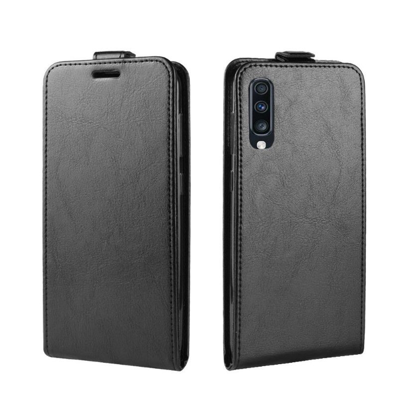 Etui Samsung Galaxy A70 Flip Cover Lodret Kunstlæder