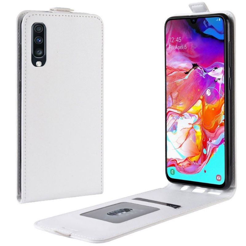 Etui Samsung Galaxy A70 Flip Cover Lodret Kunstlæder