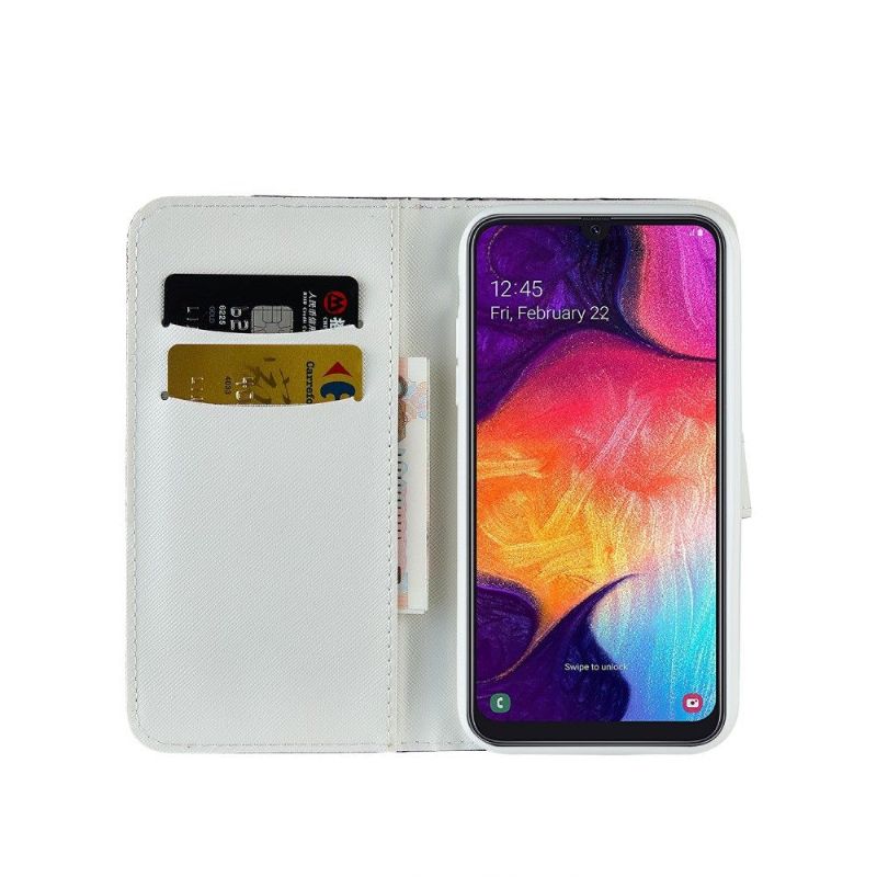 Etui Samsung Galaxy A70 Glamour Croc Effekt