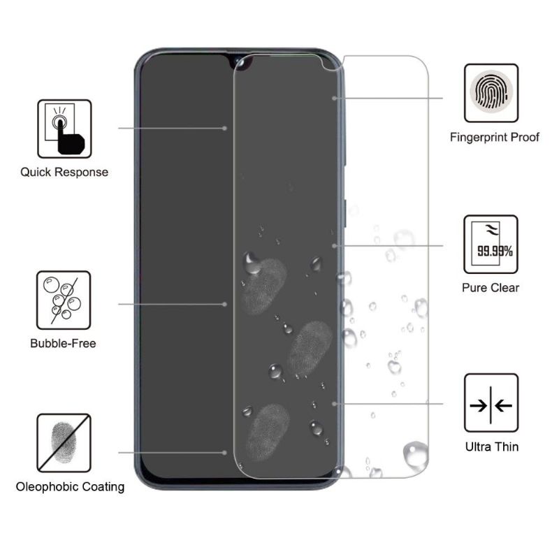 Samsung Galaxy A70 - Pakke Med 2 Film Af Hærdet Glas