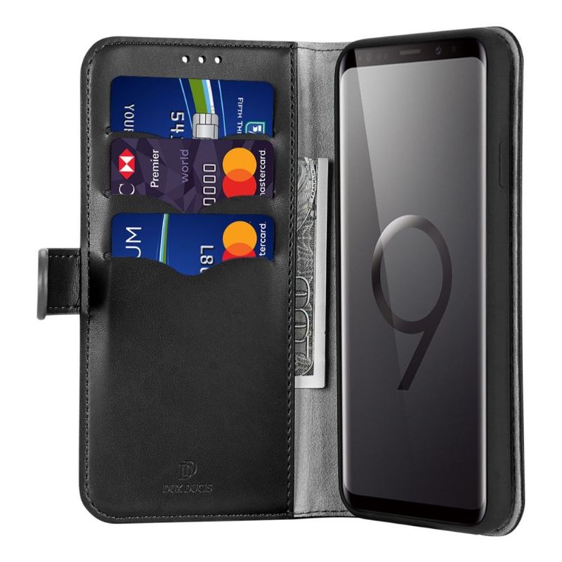 Flip Cover Samsung Galaxy S9 Hemming Kado Lædereffektserie