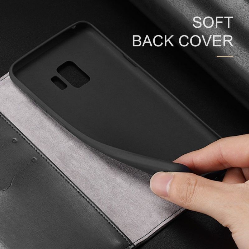 Flip Cover Samsung Galaxy S9 Hemming Kado Lædereffektserie