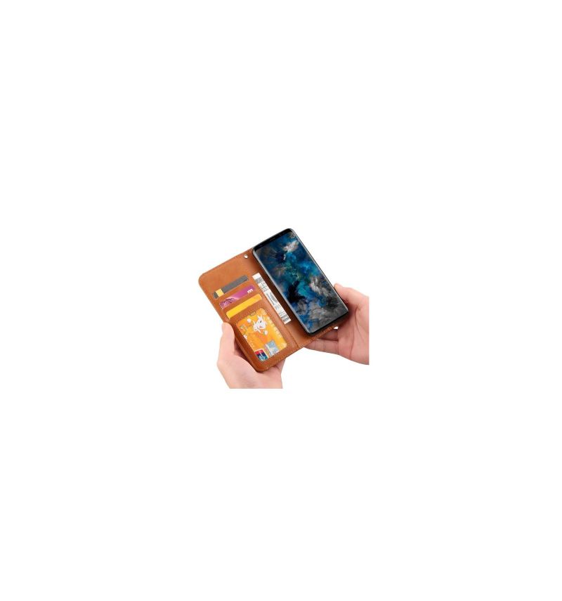 Flip Cover Samsung Galaxy S9 Læderpung - Brun