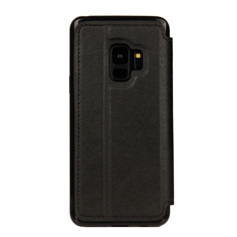 Læder Cover Samsung Galaxy S9 Quiltet Med Krone