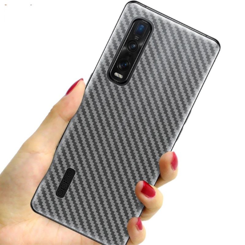 Carbon Bagfilm Til Oppo Find X2 Pro (2 Stk.)