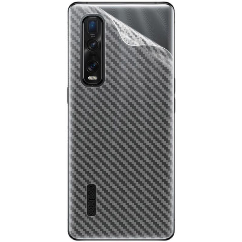 Carbon Bagfilm Til Oppo Find X2 Pro (2 Stk.)