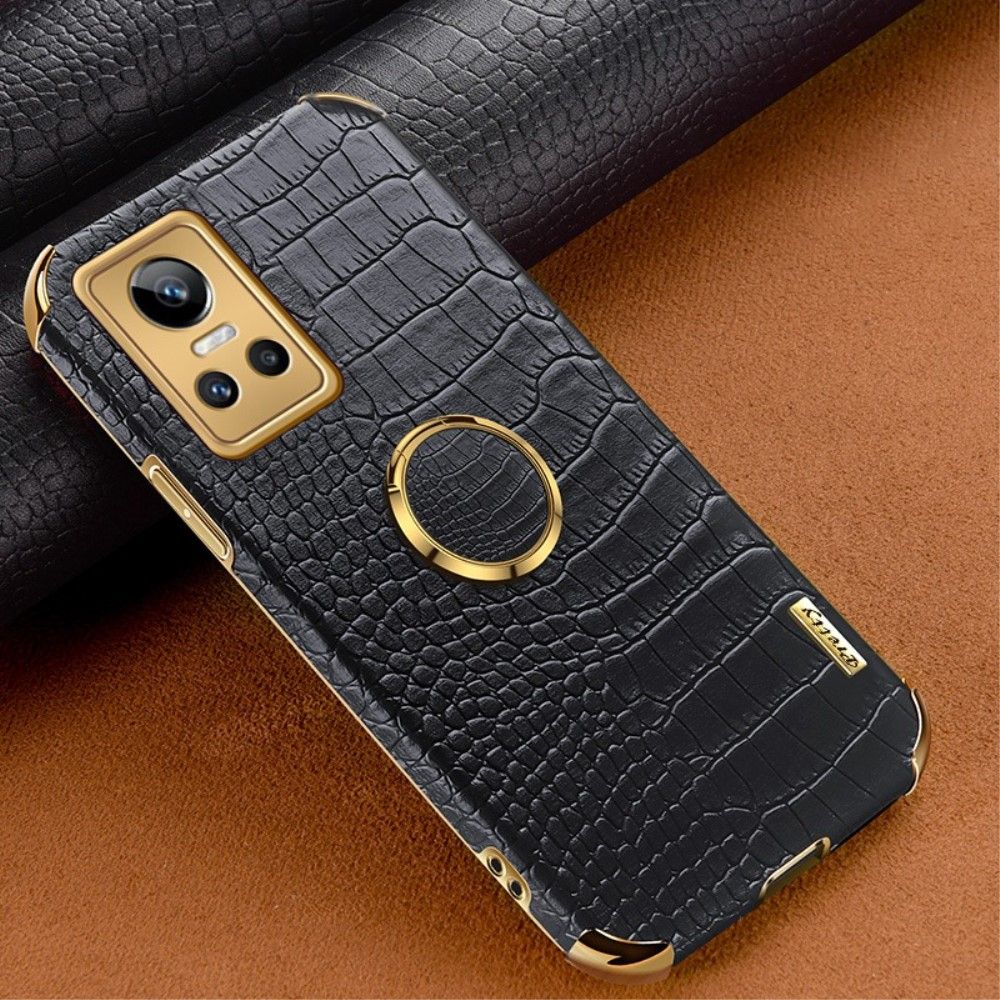 Cover Realme GT Neo 3 Croc Effekt Med Ring