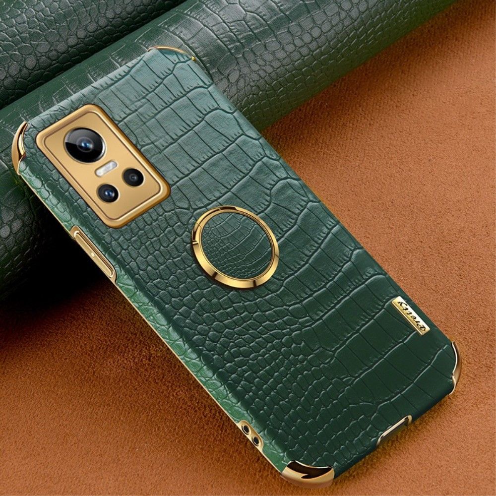 Cover Realme GT Neo 3 Croc Effekt Med Ring