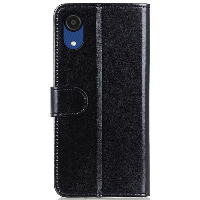 Case Samsung Galaxy A03 Core Flip Cover Foliostativ I Imiteret Læder