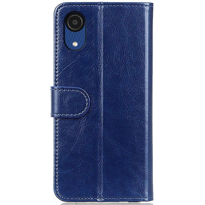 Case Samsung Galaxy A03 Core Flip Cover Foliostativ I Imiteret Læder