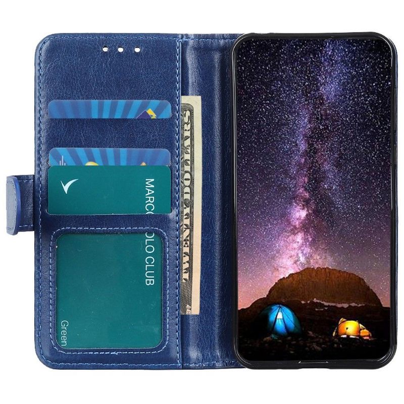 Case Samsung Galaxy A03 Core Flip Cover Foliostativ I Imiteret Læder