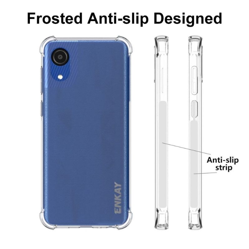 Cover Samsung Galaxy A03 Core Beskyttelsessæt Enkay Clear