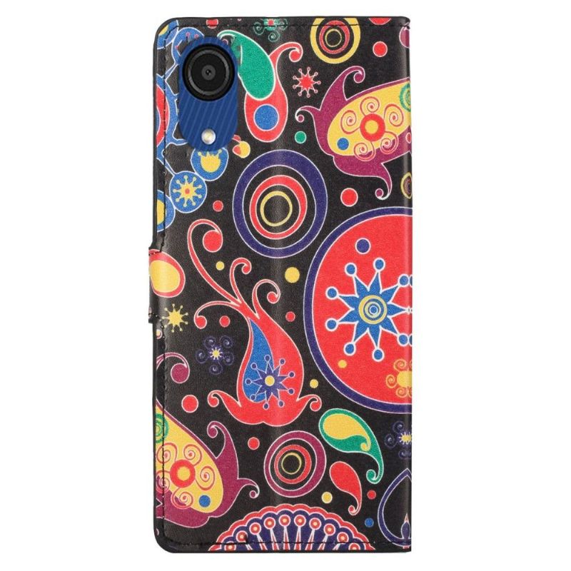 Flip Cover Samsung Galaxy A03 Core Anti-fald Paisley Blomst