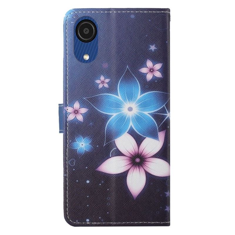 Flip Cover Samsung Galaxy A03 Core Hemming Blomster