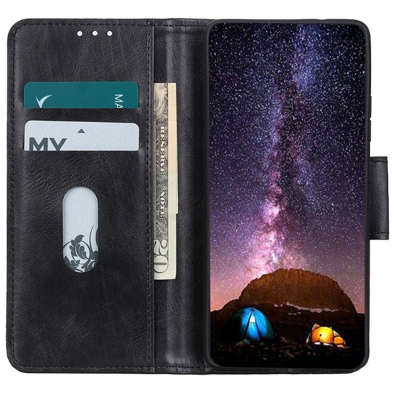 Flip Cover Samsung Galaxy A03 Core Læder Cover Foliostativ I Imiteret Læder