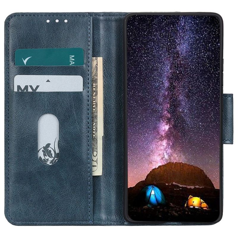 Flip Cover Samsung Galaxy A03 Core Læder Cover Foliostativ I Imiteret Læder