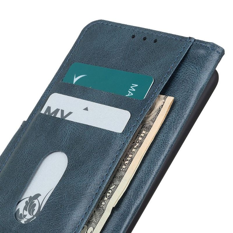 Flip Cover Samsung Galaxy A03 Core Læder Cover Foliostativ I Imiteret Læder