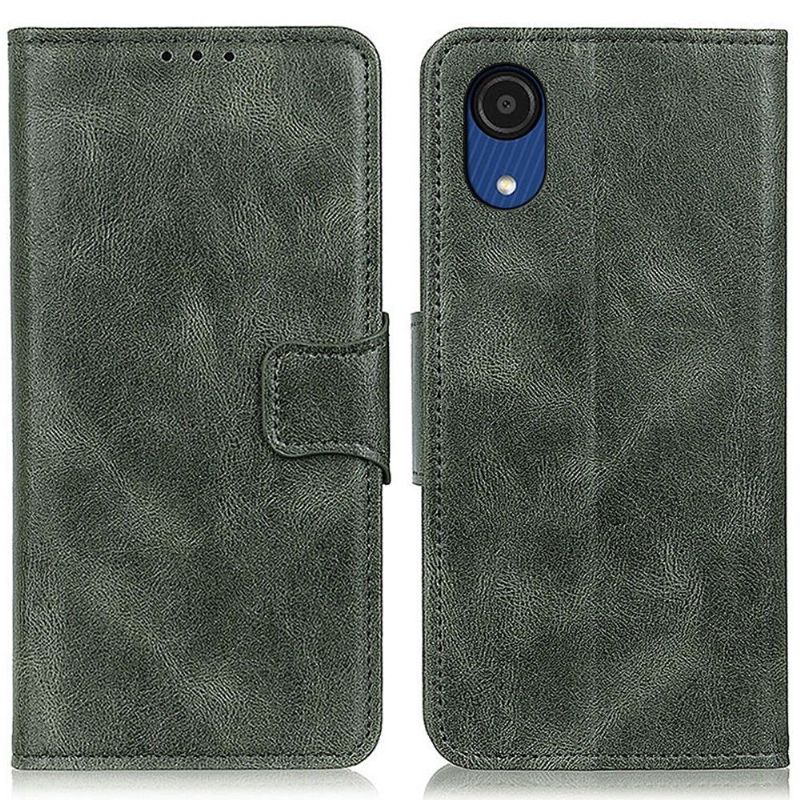 Flip Cover Samsung Galaxy A03 Core Læder Cover Foliostativ I Imiteret Læder