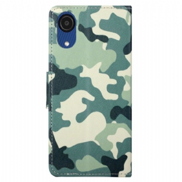 Flip Cover Samsung Galaxy A03 Core Militær Camouflage