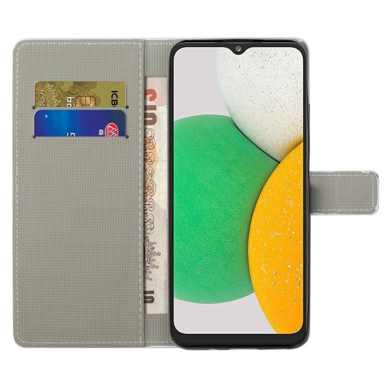 Flip Cover Samsung Galaxy A03 Core Retro Sommerfugle