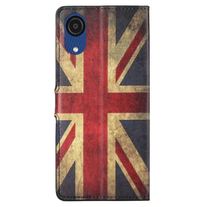 Flip Cover Samsung Galaxy A03 Core Vintage Engelsk Flag