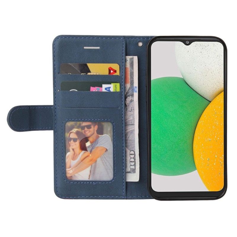 Læder Cover Samsung Galaxy A03 Core Original Bicolor Kunstnerisk